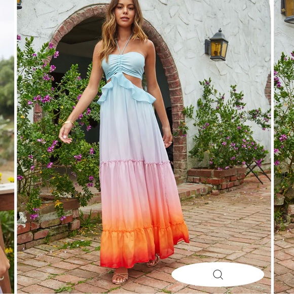 Rainbow dreams shimmer maxi dress - Picture 3 of 5
